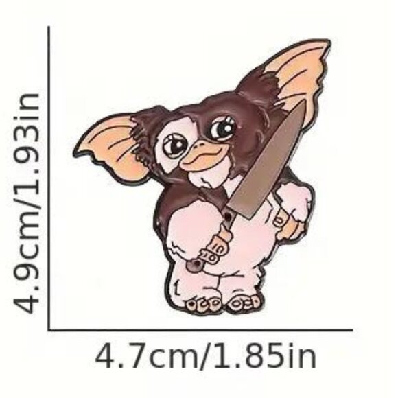 Gizmo Enamel Pin - Quirky Gremlins Movie - Picture 2 of 2